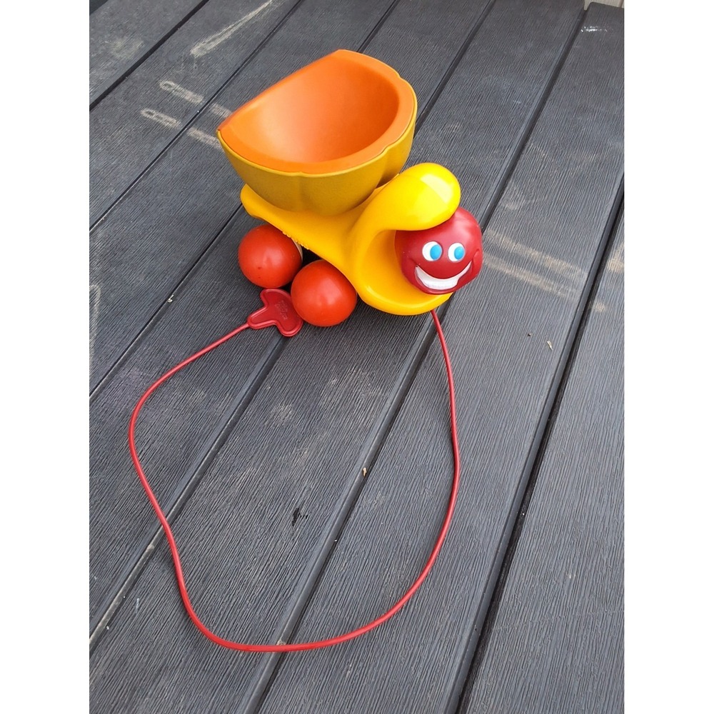 Vintage Tonka Toddler Pull-Along Dump Truck Toy Known As‎ "Merry Melon Dumper"